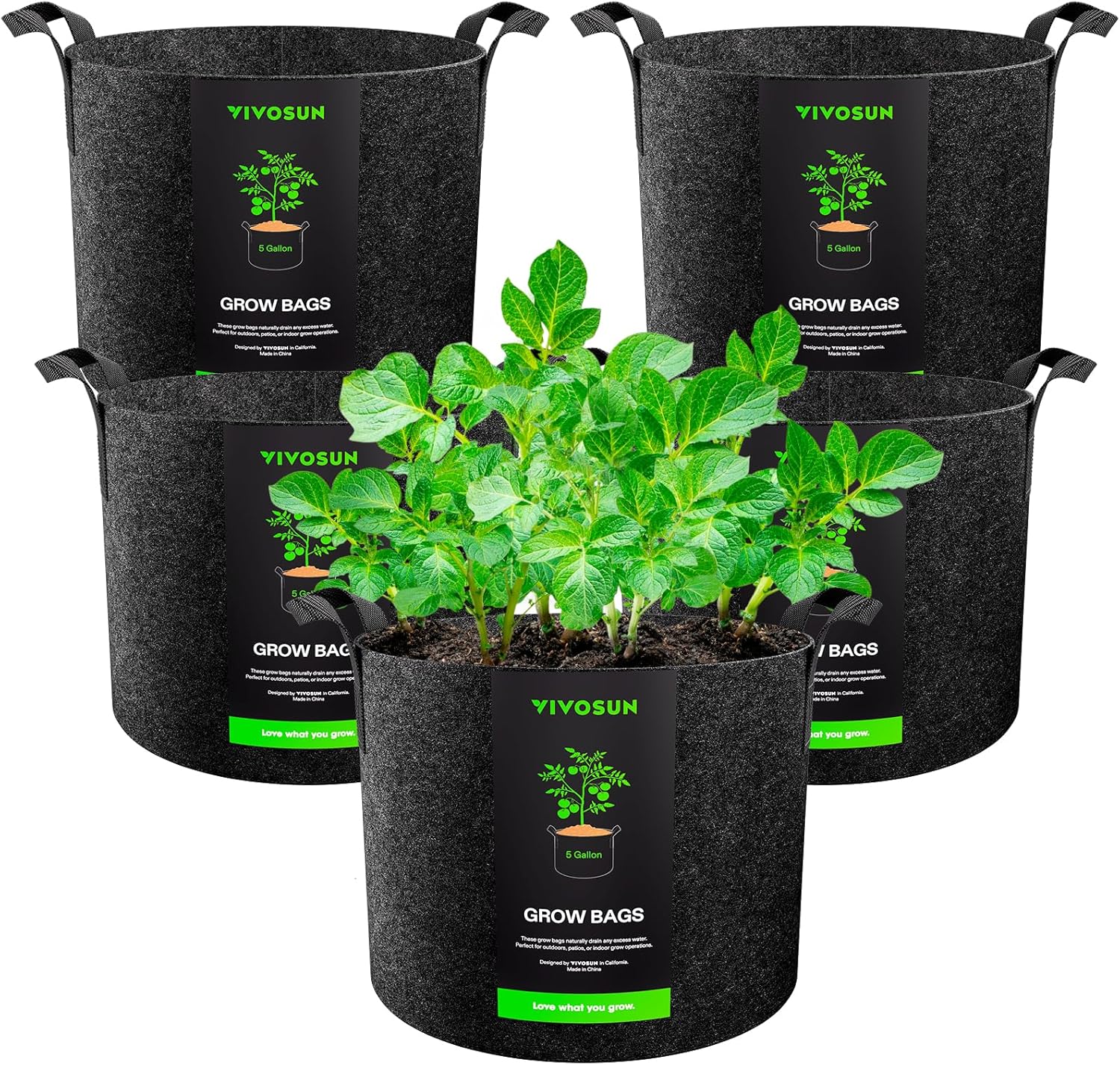 VIVOSUN 3-Gallon Fabric Pots